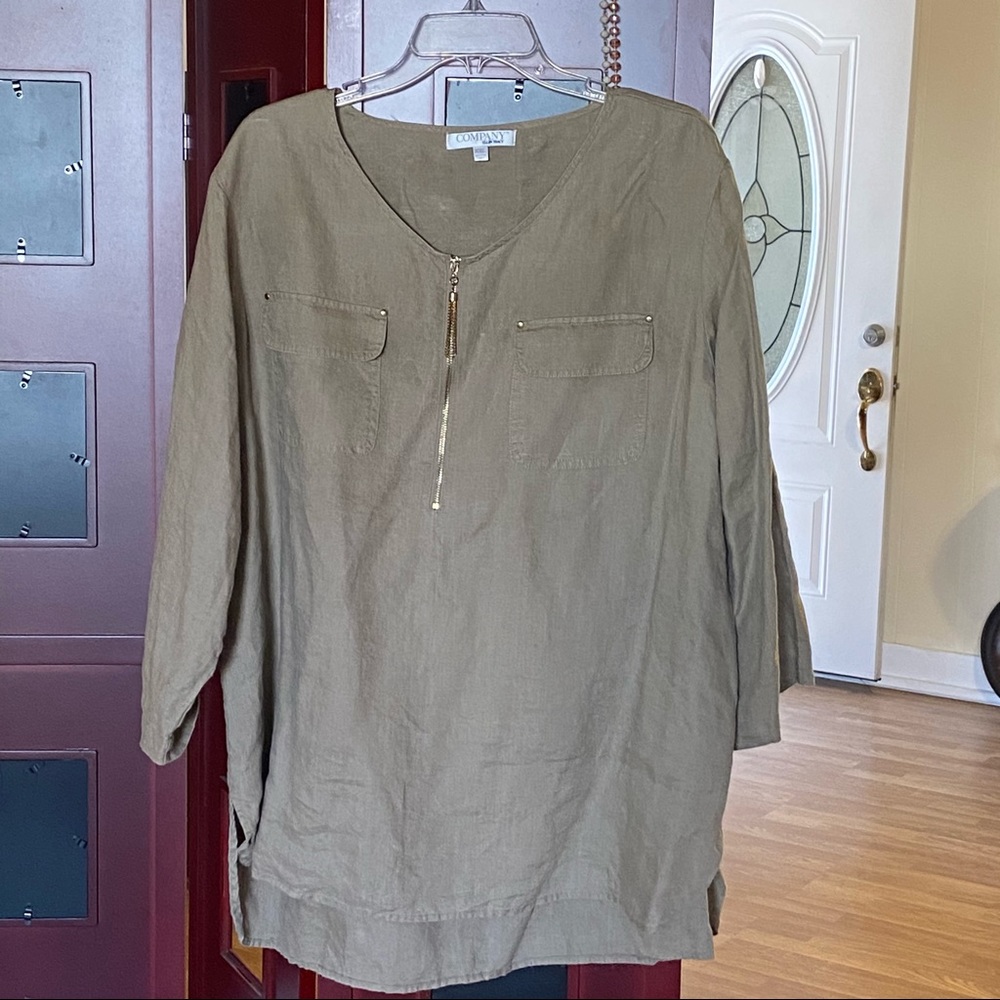 Ellen Tracy woven plus size top